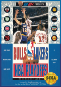 NBA Pro Basketball Bulls vs Lakers JP Sega Mega Drive  box art